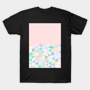 Pastel Geometric (Pink) T-Shirt